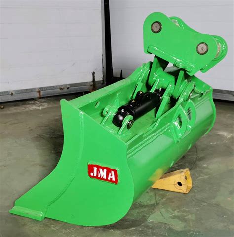 mini excavator tilting bucket|leveling bucket for mini excavator.